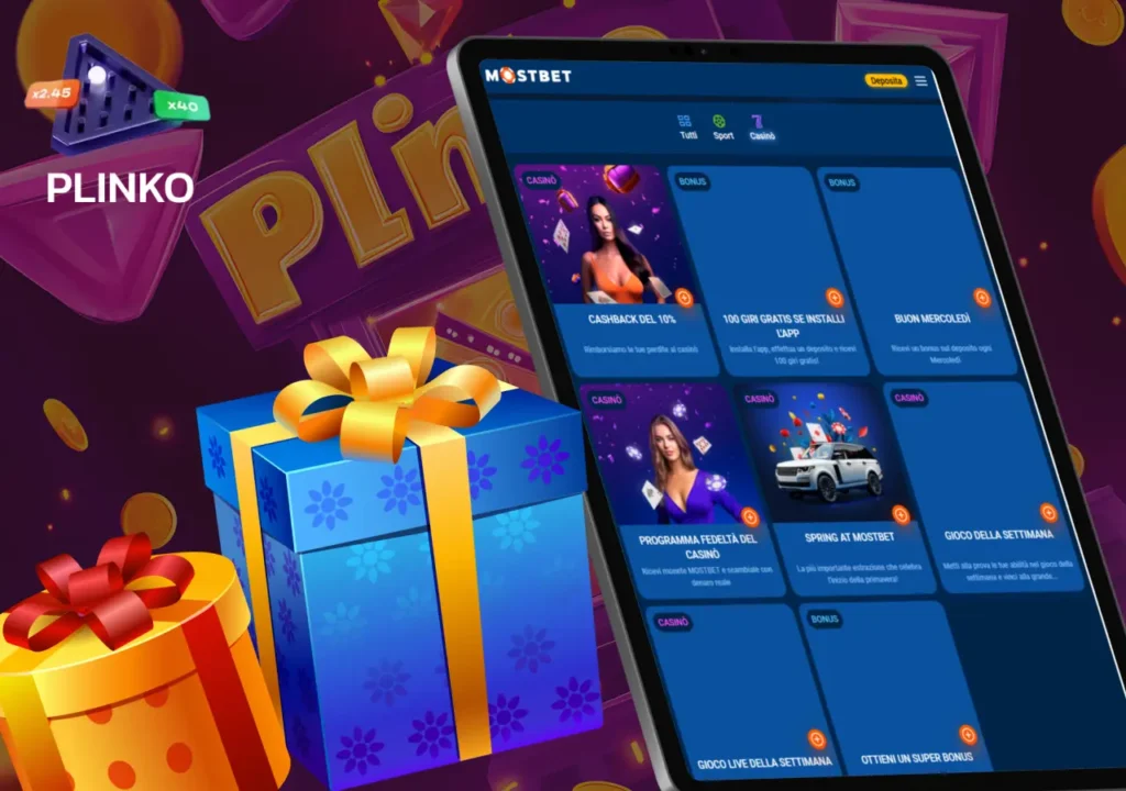 Approfitta dei bonus esclusivi per il gioco Plinko su Mostbet.