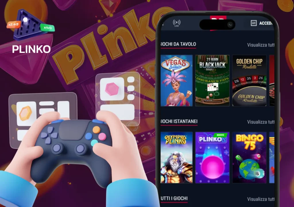 Guida semplice per iniziare a giocare a Plinko su Rabona in Italia.