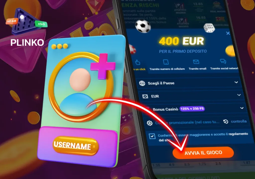 Scopri come registrarti su Mostbet per giocare a Plinko e accedere ai bonus.