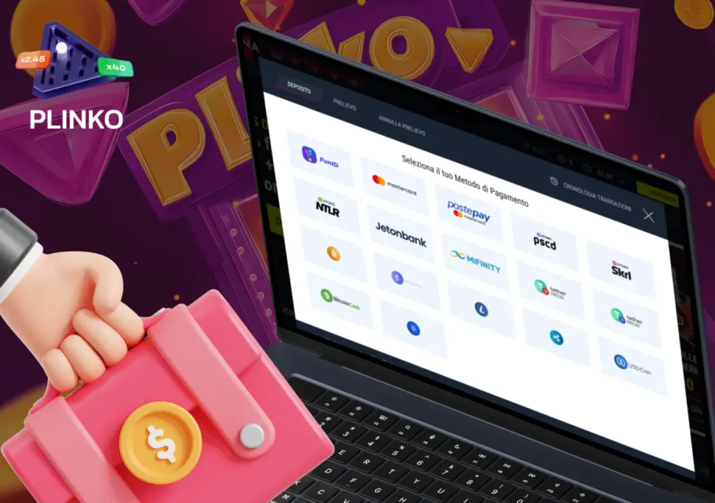 Le migliori opzioni per effettuare un deposito e giocare a Plinko su Rabona.