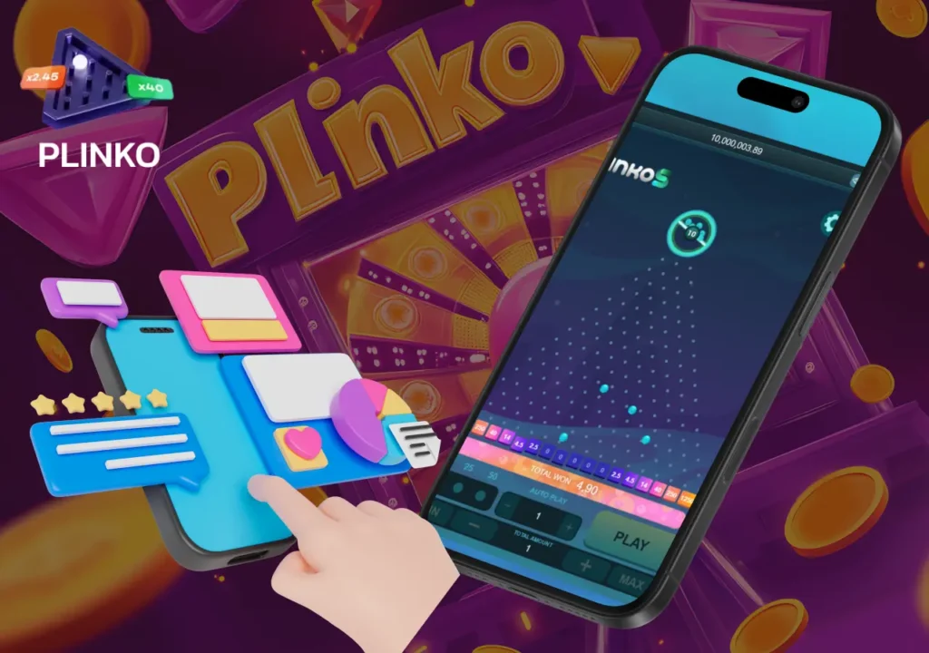 Funzionalità dell’app mobile per giocare a Plinko in Italia.