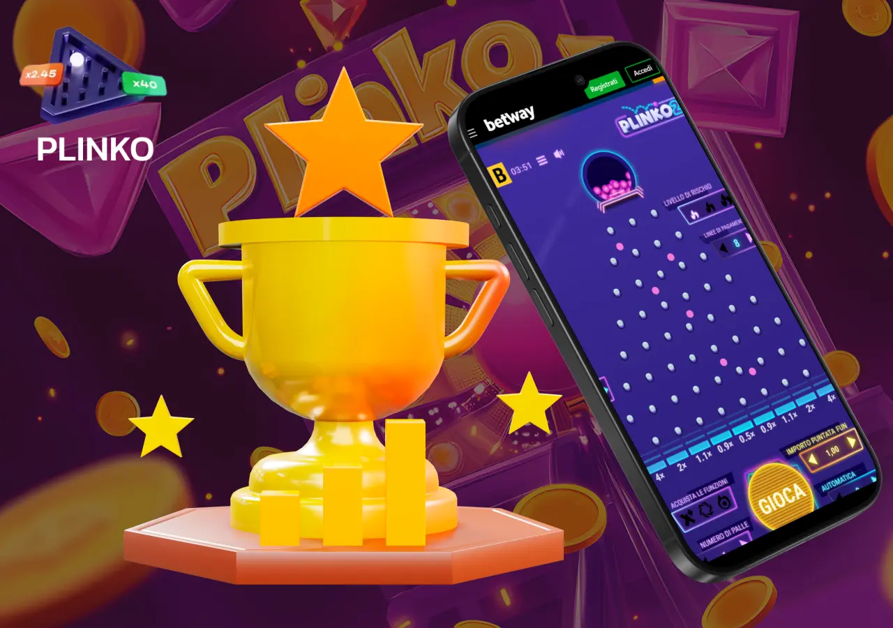Su Betway le possibilità di vincita a Plinko aumentano con una buona gestione del budget.