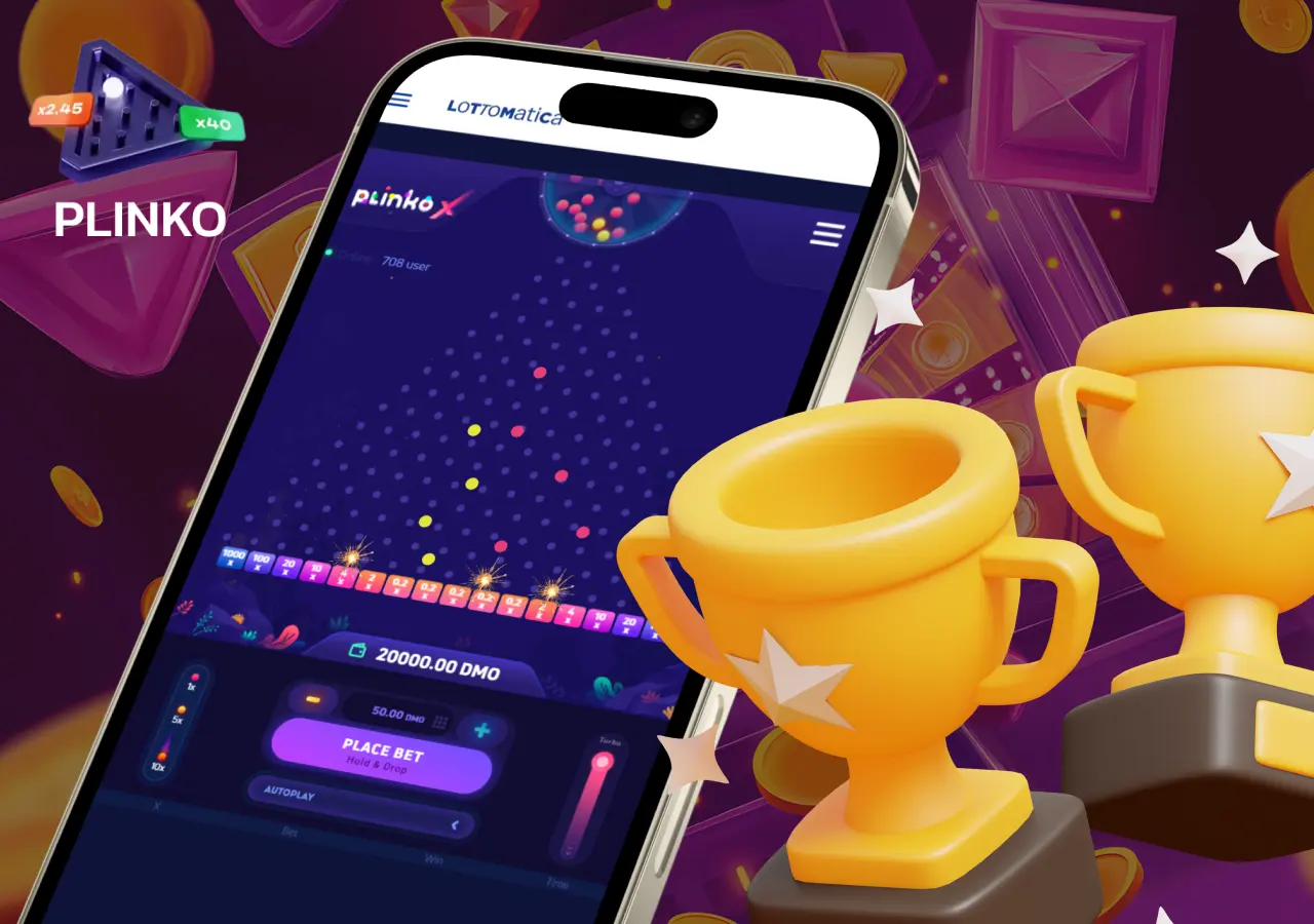 Su Lottomatica è importante considerare la traiettoria della pallina in Plinko.